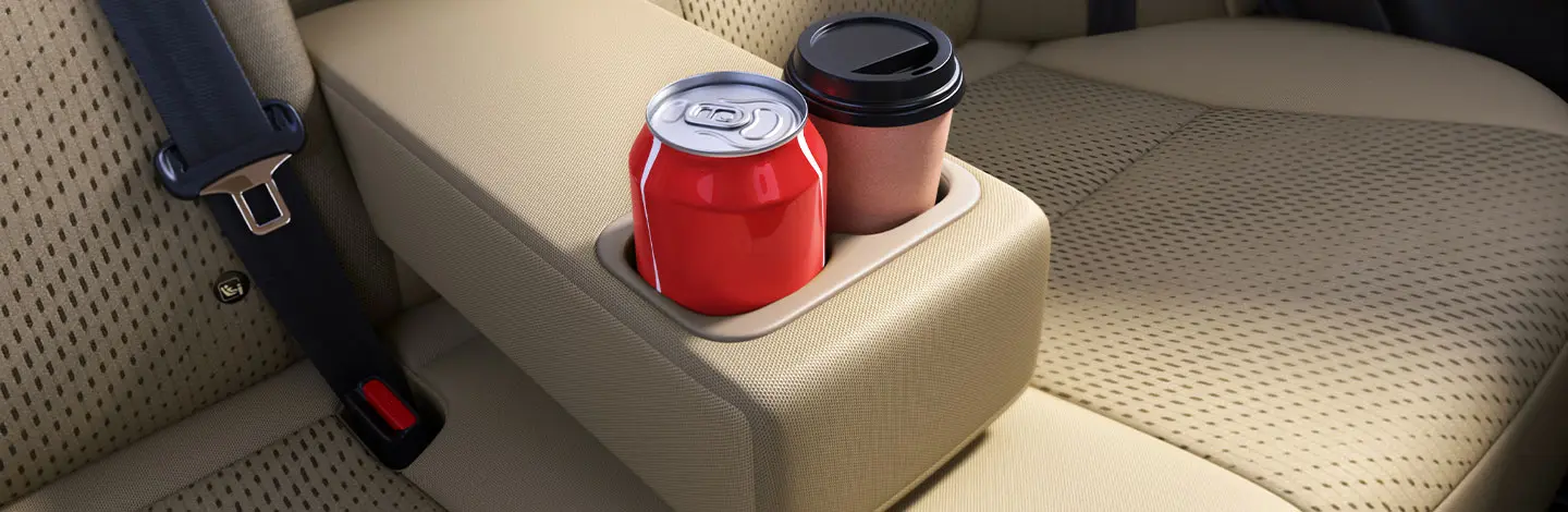 Rear Armrest with Cup Holder